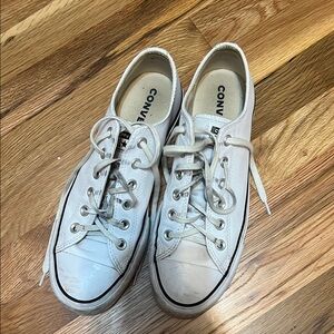 Women’s leather Platform converse